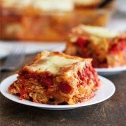 A picture of Whole Wheat Roasted Veggie Lasagna
